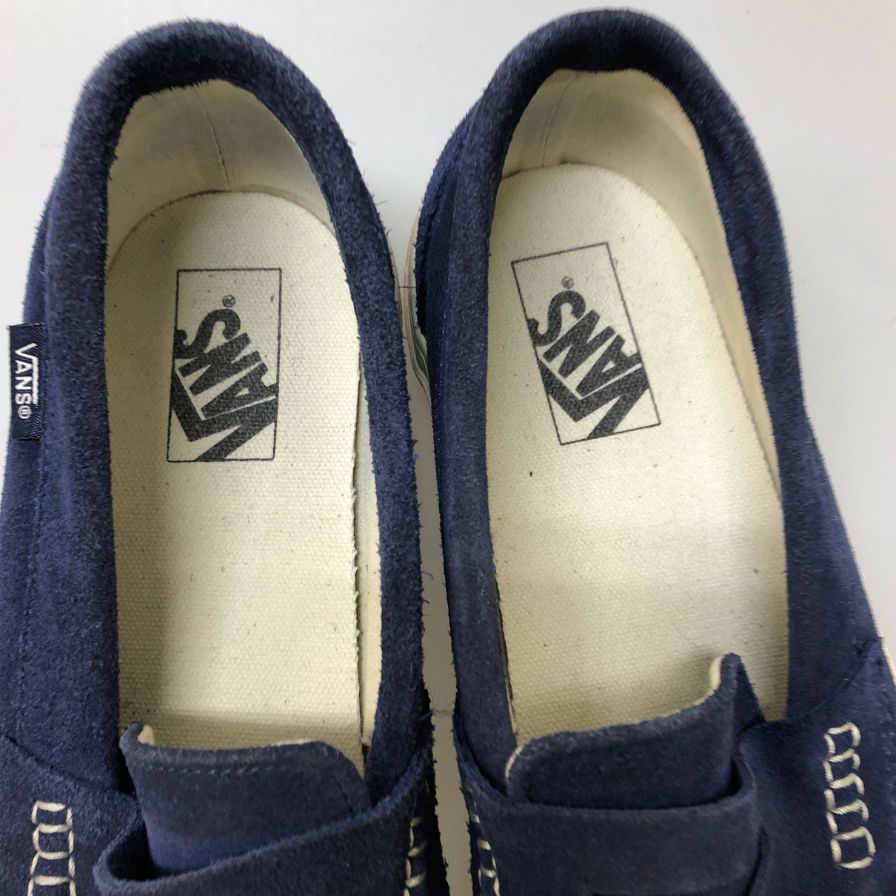 ヴァンズ スエード ローファー V96S メンズ サイズ26.5 ネイビー  Vans 約26.5cm【AFC9】