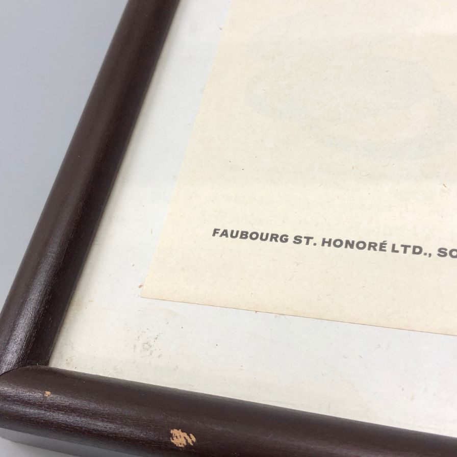 エルメス ポスター トラベルバック 1930年代 ヴィンテージ 額付き HERMES【AFE13】【中古】