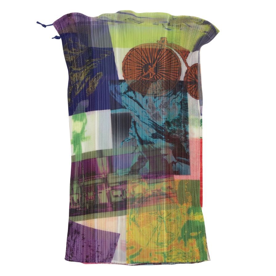 プリーツプリーズ イッセイミヤケ ラップスカート マルチカラー レディース サイズF PP12-JG618 PLEATS PLEASE ISSEY MIYAKE【AFB41】