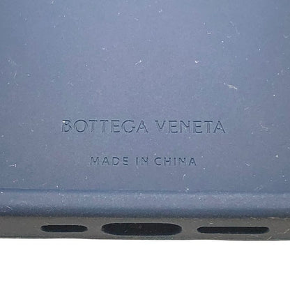 ボッテガヴェネタ iPhoneケース iPhone15Pro ラバー イントレチャート ネイビー系 BOTTEGA VENETA【AFI27】【中古】
