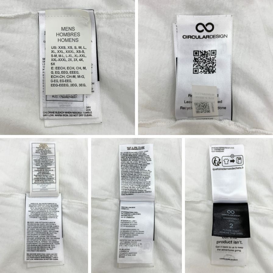 美品◆ノースフェイス スクエアロゴ バックプリント ロングスリーブ Tシャツ  NF0A811N THE NORTH FACE 【AFB14】