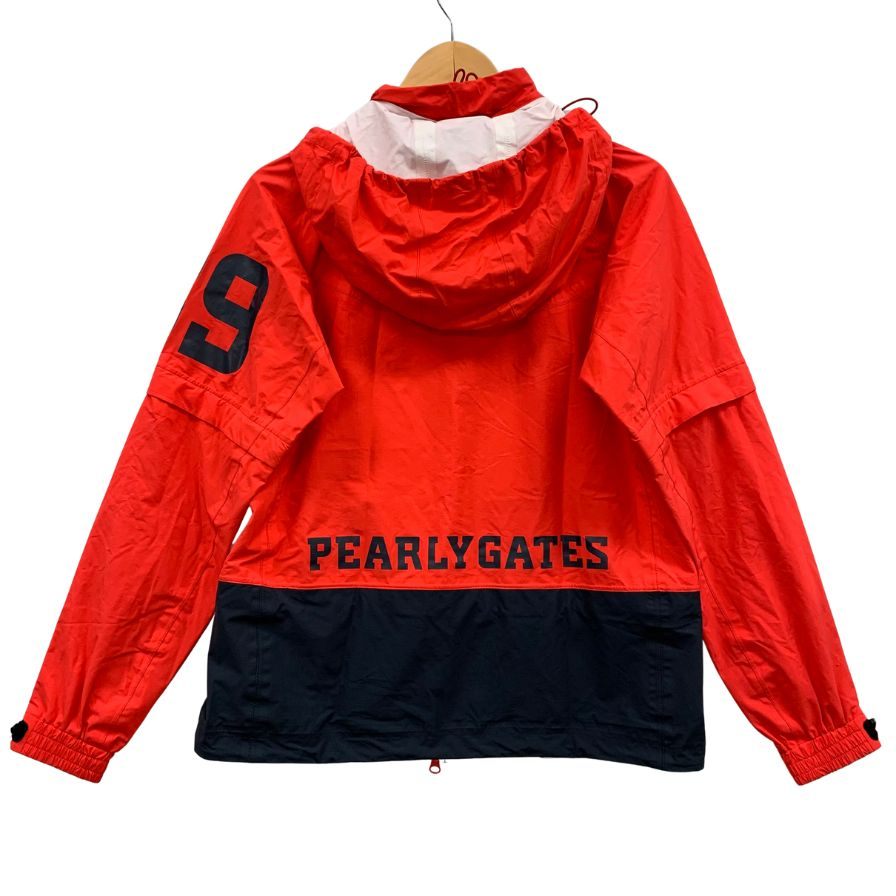 美品◆パーリーゲイツ ウィンドブレーカー 袖着脱可 レディース サイズ2 PEARLY GATES 【AFB35】