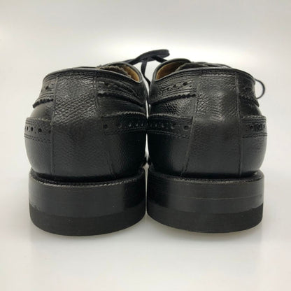 リーガル レザーシューズ ウイングチップ  シボレザー  サイズ24 ブラック REGAL 約24.0cm【AFC46】