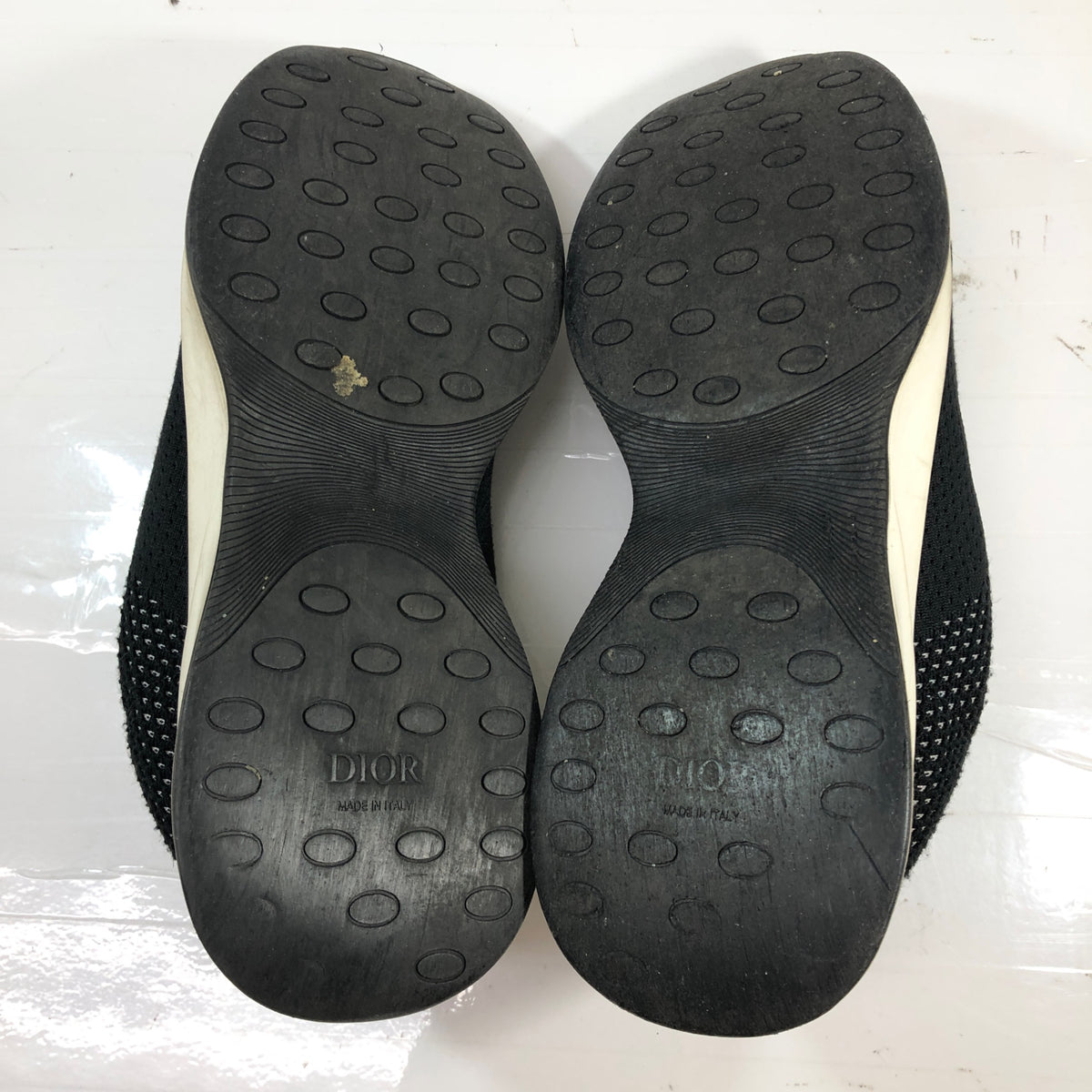 ディオール オム B25 ロートップ スニーカー ジップ メッシュニット＆ネオプレン ブラック メンズ サイズ41 20CDC DIOR HOMME 約26.0cm【AFC30】