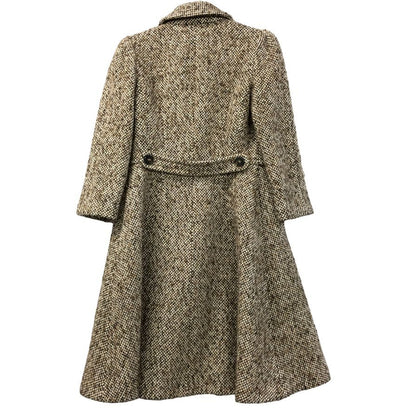 中古◆ドルチェ＆ガッパーナ ウール ツィードコート レディース ベージュ系 サイズ38 DOLCE&GABBANA 【AFA13】