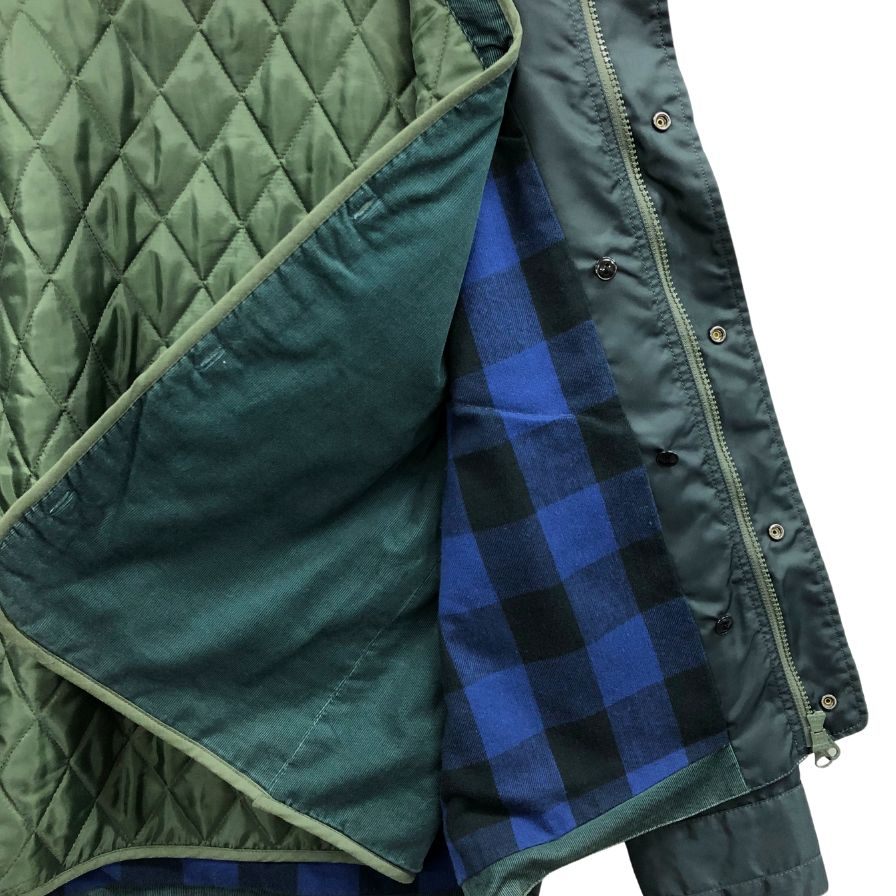 中古◆マクレガー クラシック ライナー付 ブルゾン ハーフコート 日本製 メンズ サイズ2 グリーン McGREGOR CLASSIC 【AFB2】