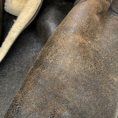 中古◆エーシーコントラクト ムートンジャケット 33H5595 メンズ ブラウン サイズM A.C.CONTRACT 【AFG1】