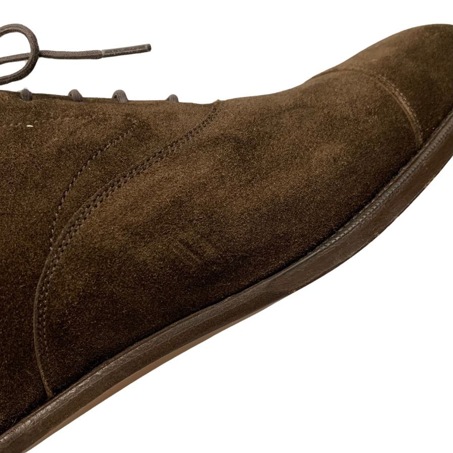 エドワードグリーン レザーシューズ チェルシー スエード ブラウン UK10.5 メンズ 革靴 シューツリー付き Edward Green ビジネスシューズ 約29.0cm【LA】【中古】