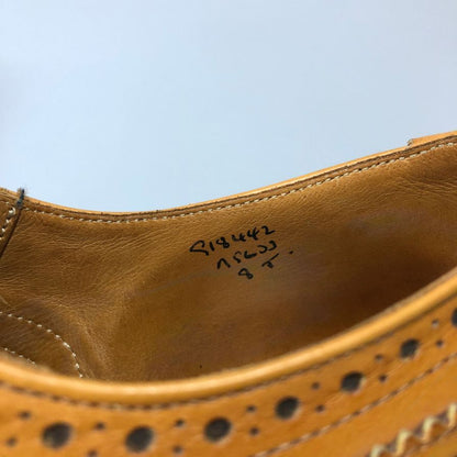 トリッカーズ バートン ウイングチップ カーフ エイコンアンティーク UK8 Tricker’s 約26.5cm【AFC5】