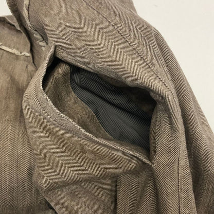 ブルネロ クチネリ コットン＆リネン パンツ メンズ サイズUSA4  ブラウン系 Brunello Cucinelli 【AFB6】