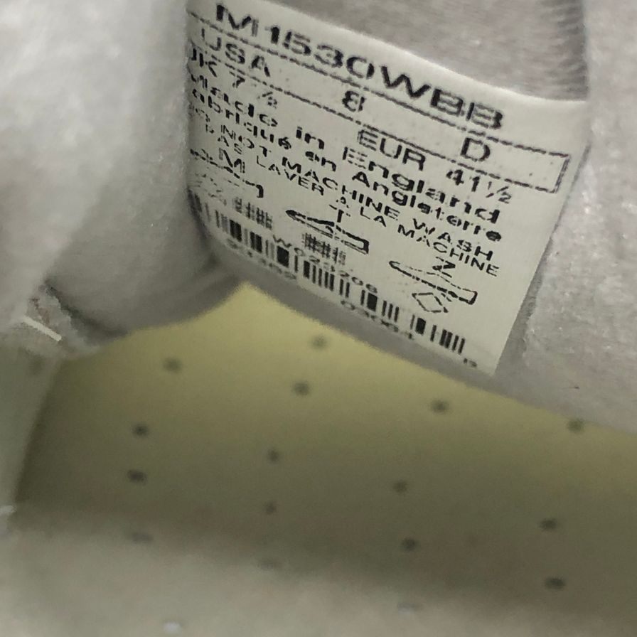 ニューバランス スニーカー M1530WBB メッシュ×スエード イングランド製 30周年記念モデル メンズ ブラウン系 サイズUK7.5 NEW BALANCE 約26.0cm【AFC47】