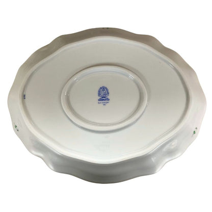 ヘレンド 食器 アポニーグリーン オーバルディッシュ 約26cm HEREND【AFI22】【中古】
