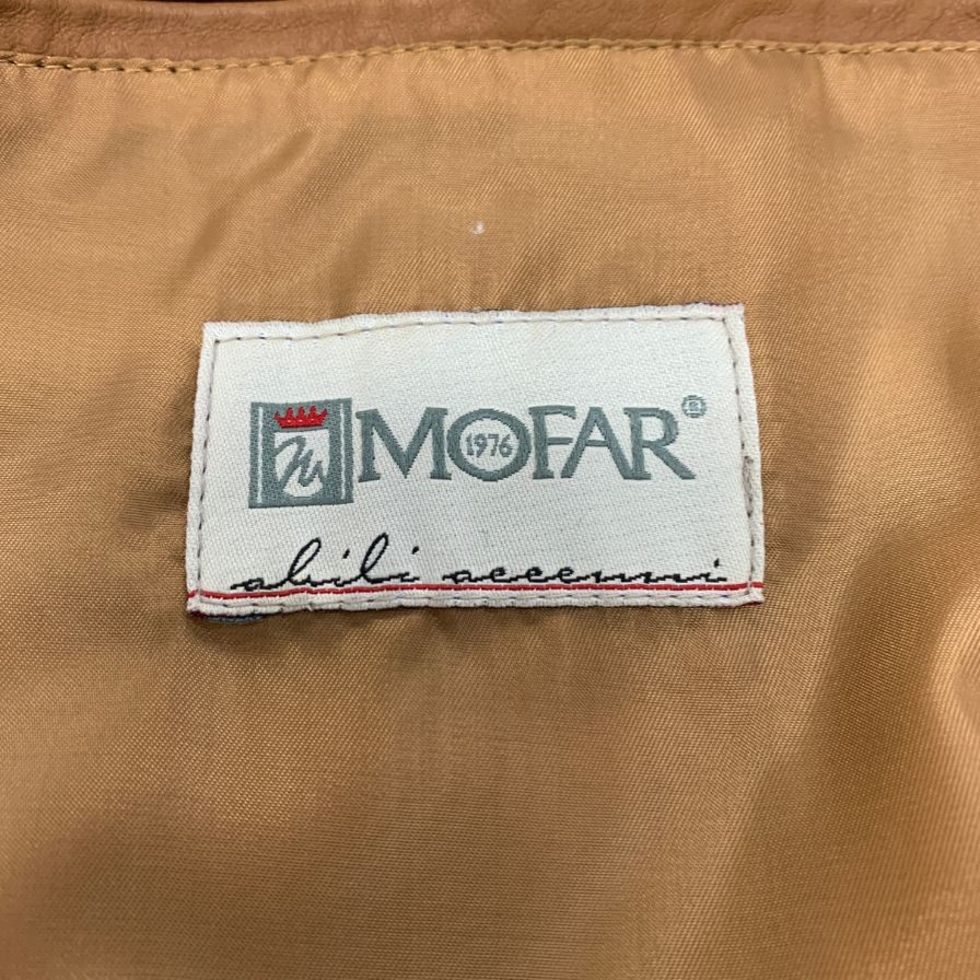 美品◆モーファー バルスタージャケット スエード ブラウン サイズ46 メンズ MOFAR 【AFG1】