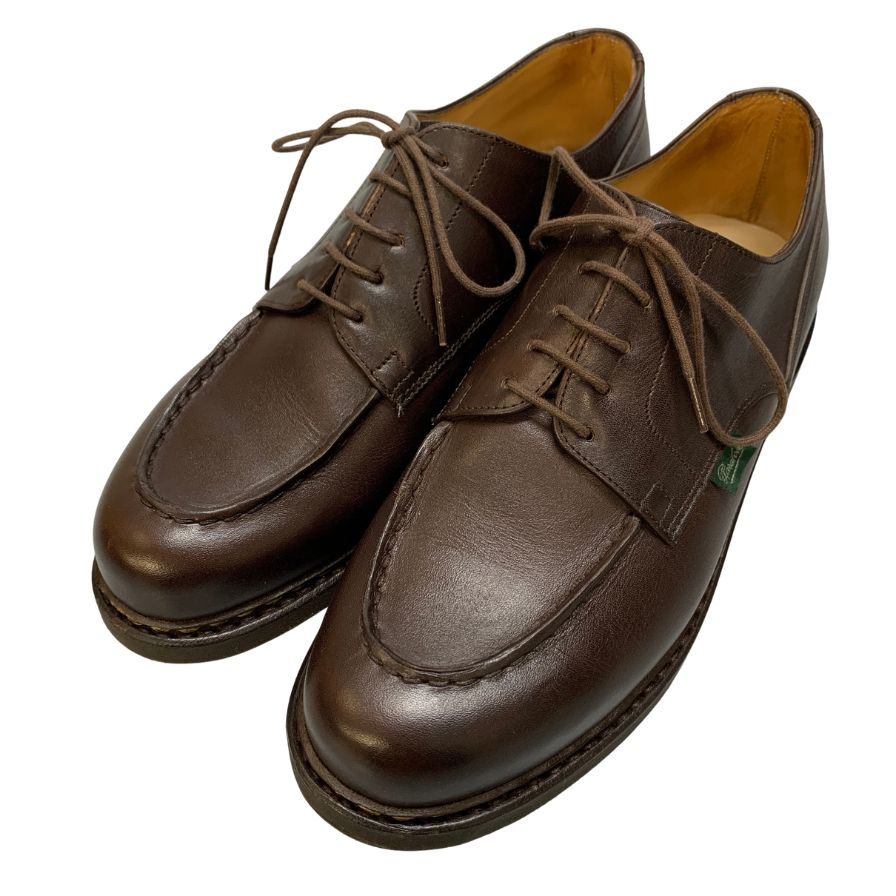 パラブーツ シャンボード カフェ リスレザー サイズUK7.5 メンズ ブラウン Paraboot CHAMBORD ビジネスシューズ 約26.0cm【LA】【中古】