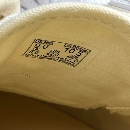 バンズ スニーカー エラ キャンバス メンズ ホワイト サイズ27.0cm VANS 約27.0cm【AFC32】