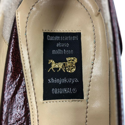 新宿屋 パンプス 2051 トカゲ レッド サイズ24.5cm レディース shinjukuya 約24.5cm【7-10】
