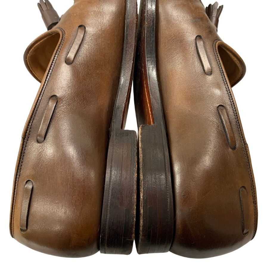 クロケット&ジョーンズ レザーシューズ タッセル ローファー キャベンディッシュ2 メンズ ブラウン サイズUK7.5E CROCKETT&JONES CAVENDISH2 約26.0cm【AFC1】