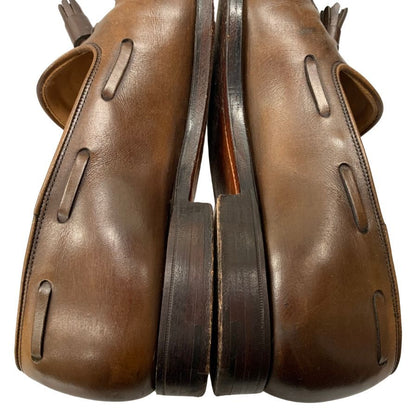 クロケット&ジョーンズ レザーシューズ タッセル ローファー キャベンディッシュ2 メンズ ブラウン サイズUK7.5E CROCKETT&JONES CAVENDISH2 約26.0cm【AFC1】