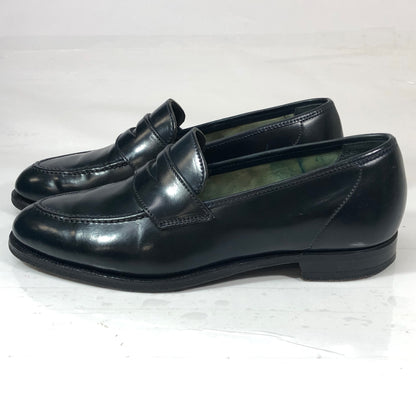 クロケット＆ジョーンズ ROMSEY コインローファー コードバン ネイビー サイズUK6E メンズ Crockett & Jones 約24.5cm【AFD7】