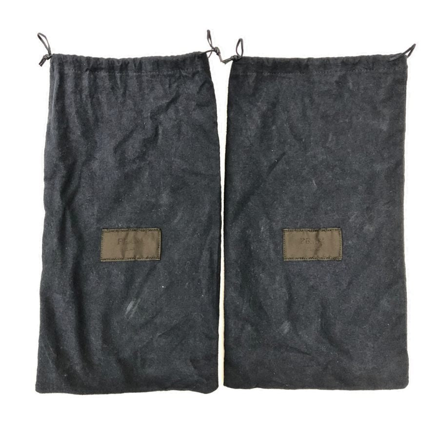 プラダ レザーシューズ プレーントゥ 本革 ブラック メンズ サイズ5.5 PRADA 約24.0cm【AFC7】
