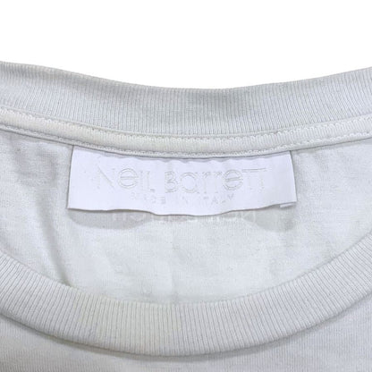 中古◆ニールバレット Tシャツ 20AW Hybrid Mohawk God TEE PBJT793B-P508S メンズ サイズXL ホワイト Neil Barrett 【AFB15】