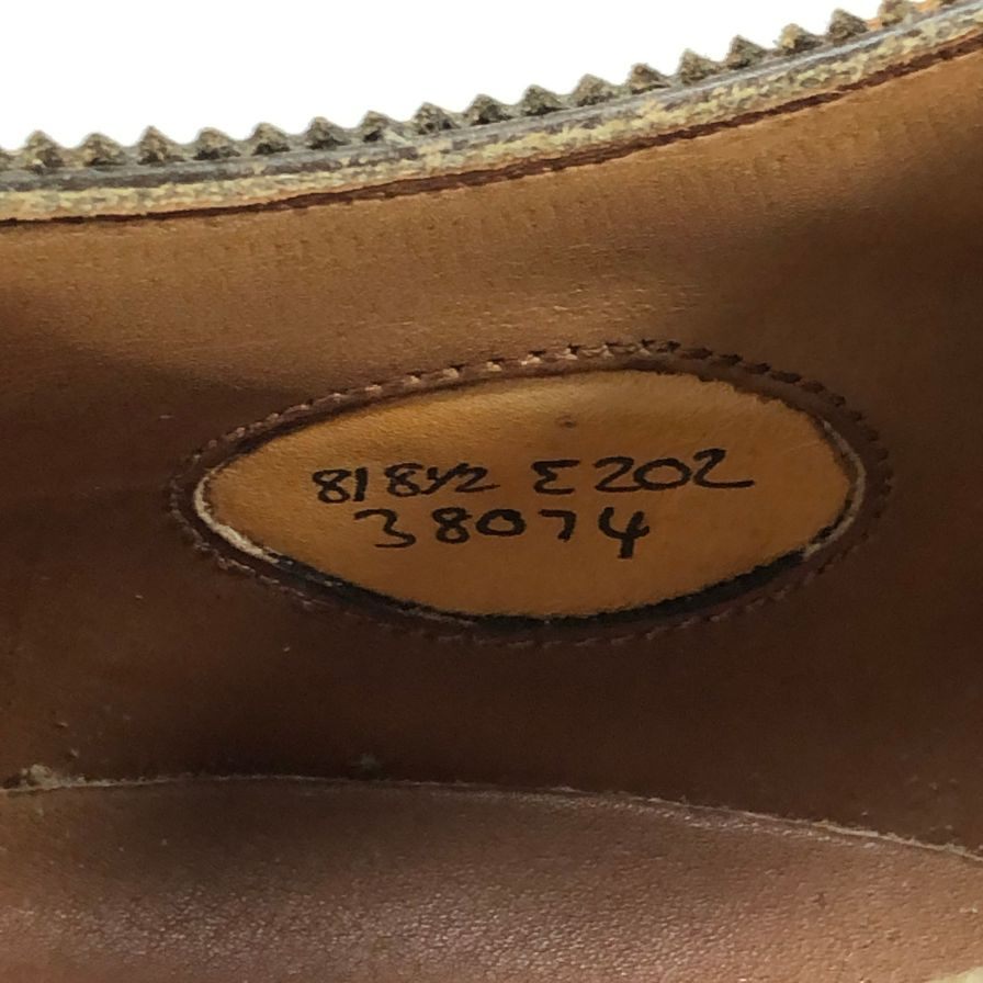 エドワードグリーン カーディフ セミブローグ ダービー ブラウン サイズUK8 EDWARD GREEN ビジネスシューズ 約26.0cm【LA】【中古】