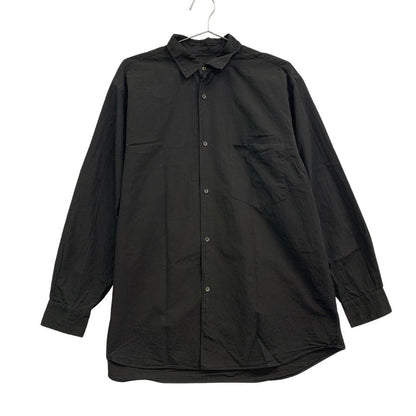 美品◆コモリ コモリシャツ ブラック メンズ サイズ2 E03-02008 COMOLI 【AFB11】