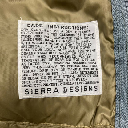 Very good condition◆SIERRA DESIGNS Down Jacket 60/40 Inyo Jacket Men's Green Size M SIERRA DESIGNS [AFB43] 