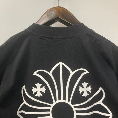 極美品◆クロムハーツ Tシャツ ポケットT 胸元ロゴ バックプリント クロス HONOLULU ブラック サイズL メンズ CHROME HEARTS 【AFB35】