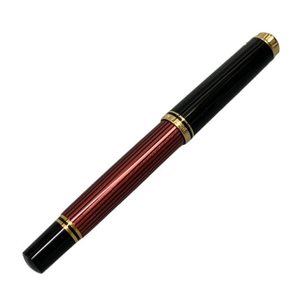 ペリカン 万年筆 スーベレーン 赤縞 ストライプ ペン先14C-585 F字 PELIKAN Souveran【AFI15】