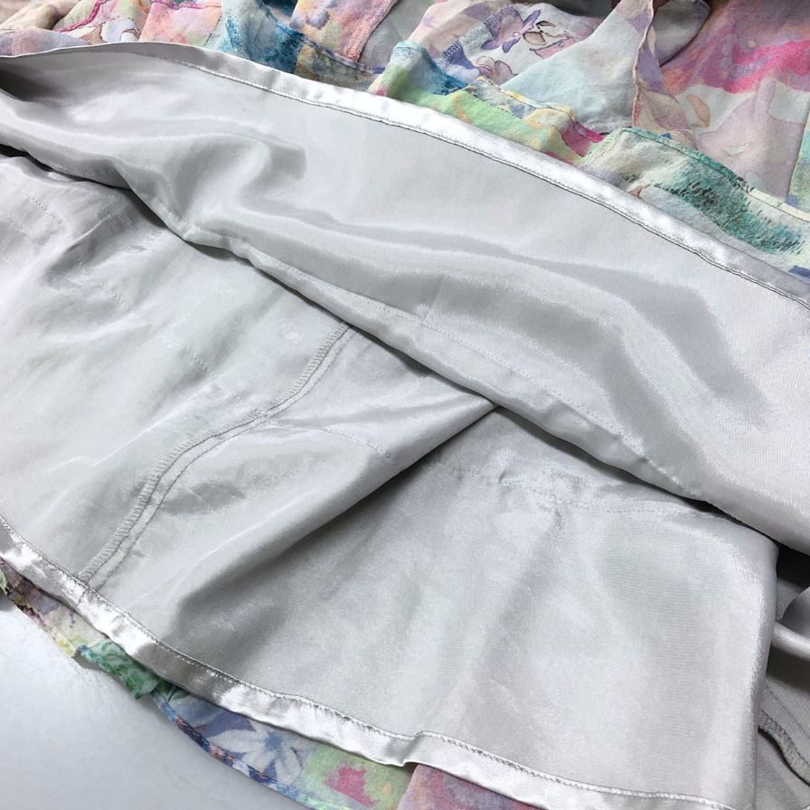 極美品◆ダイアグラム グレースコンチネンタル ノースリーブワンピース 花柄 レース装飾 マルチカラー レディース サイズ36 Diagram GRACE CONTINENTAL 【AFB47】