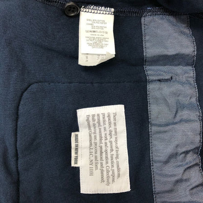 新品同様◆エンジニアードガーメンツ ノーカラージャケット パイル地 USA製 メンズ サイズM ネイビー ENGINEERED GARMENTS 【AFB5】