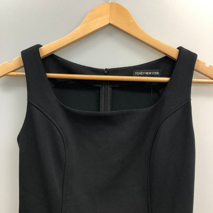 中古◆フォクシ―ニューヨーク ワンピース 18045 ポリエステル ジップ ブラック サイズ38 FOXEY NEWYORK 【AFB10】