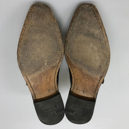クロケット&ジョーンズ レザーシューズ シングルモンク モンクトン ブラック メンズ サイズ6.5 CROCKETT&JONES MONKTON ビジネスシューズ 約25.0cm【LA】【中古】