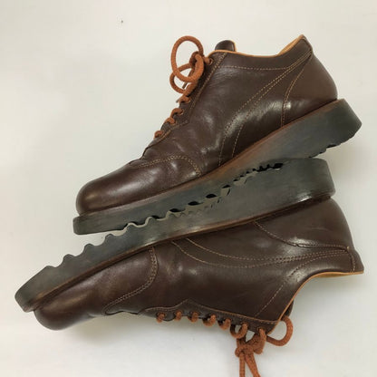 トリッカーズ レザースニーカー ブラウン カーフ サイズUK6 メンズ Tricker’s 約25.0cm【AFC7】