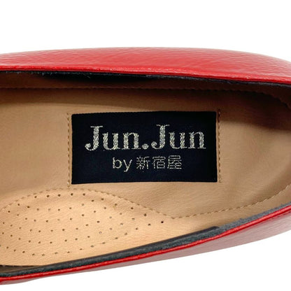ジュンジュンバイ新宿屋 ハイヒール レザー 5410  レッド サイズ23.5cm レディース Jun.Jun by shinjukuya 約23.5cm【7-12】