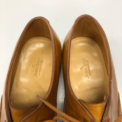 ジョンロブ レザーシューズ シティ2 カーフ ストレートチップ 7000ラスト サイズUK6.5E ブラウン JOHN LOBB CITY ビジネスシューズ 約25.0cm【LA】【中古】