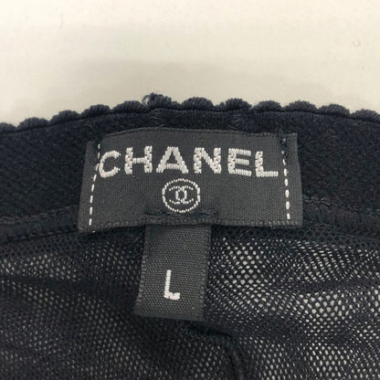シャネル タイツ メッシュ ココマーク ブラック サイズ L CHANEL