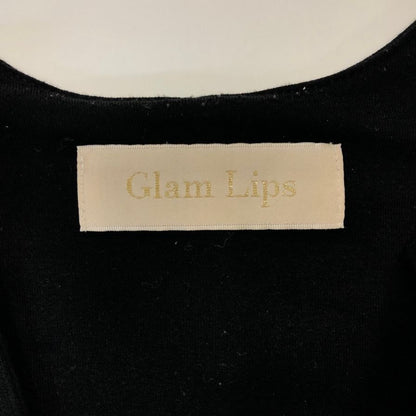 中古◆グラムリップス ノースリーブワンピース マキシ丈 ブラック レディース サイズフリー GlamLips 【AFB34】