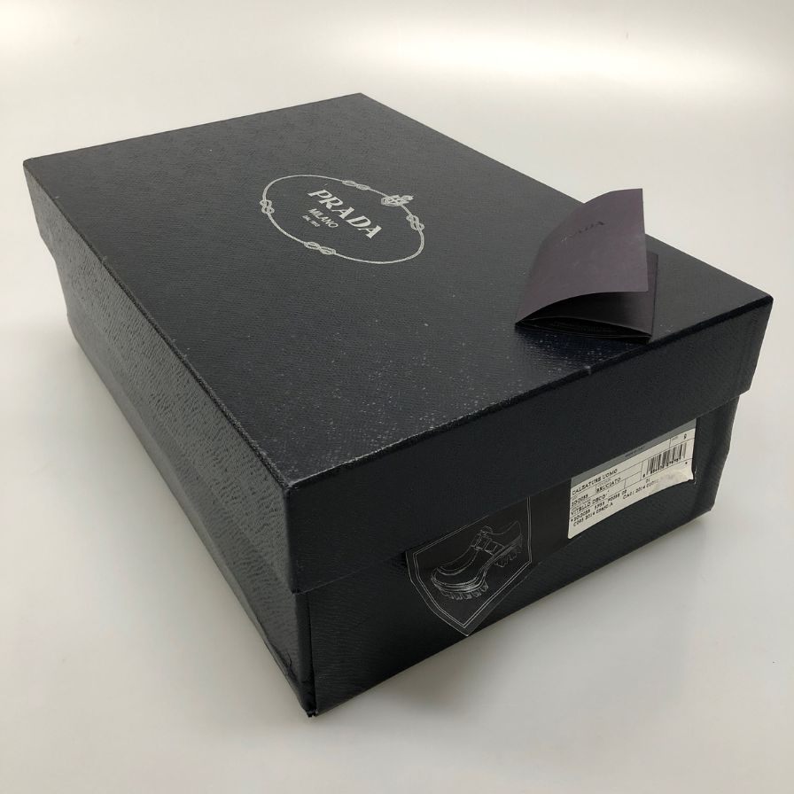 プラダ シングルモンク Uチップ メンズ ブラウン サイズ 9 PRADA 約27.0cm【AFD12】