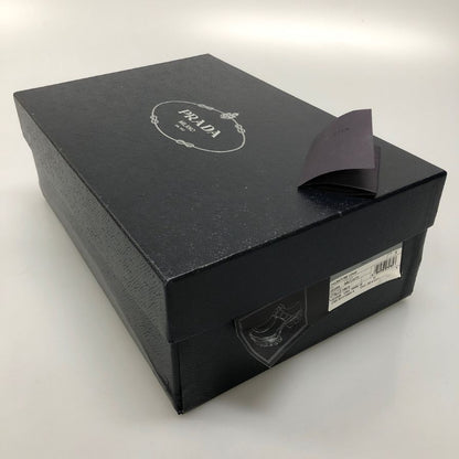 プラダ シングルモンク Uチップ メンズ ブラウン サイズ 9 PRADA 約27.0cm【AFD12】