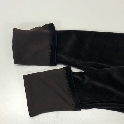 美品◆フォクシー ニューヨーク トップス  ストレッチベロア 23377 レディース サイズF ブラウン FOXEY NEW YORK 【AFB46】
