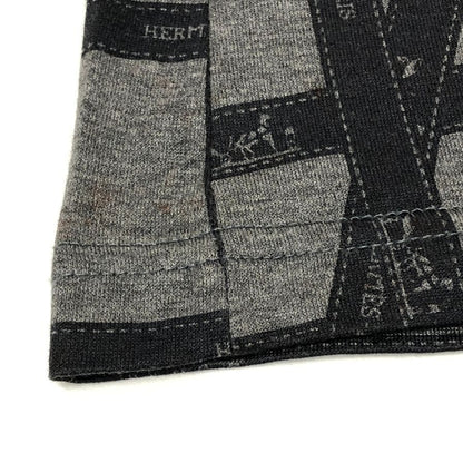 美品◆エルメス マルジェラ期 長袖Tシャツ ハイネック ボルデュック グレー レディース サイズL HERMES 【AFB41】