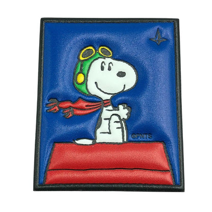 グローブトロッター ピーナッツ レザーステッカー フライングエース ユニセックス globe-trotter【AFI5】【中古】