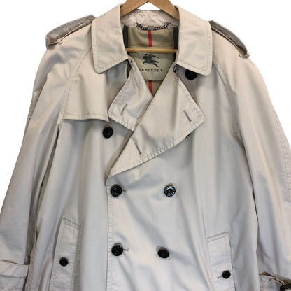 極美品◆バーバリー トレンチコート コットン ナイロン アイボリー サイズEUR52 BURBERRY 【AFA16】