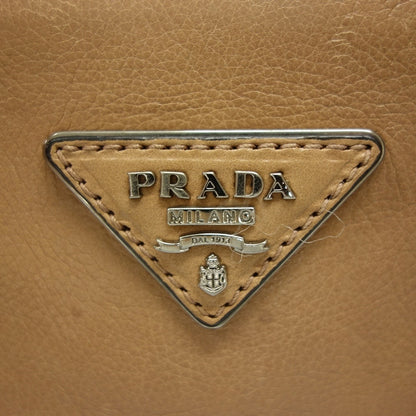 Used ◆Prada 2WAY shoulder bag hand double zip leather brown BN2625 PRADA [AFE5] 