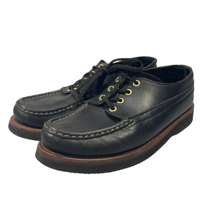 ラッセルモカシン デッキシューズ フィッシングオックスフォード カーフ メンズ ブラック サイズ7E  RUSSELL MOCCASIN 約25.0cm【AFC15】