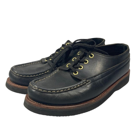 ラッセルモカシン デッキシューズ フィッシングオックスフォード カーフ メンズ ブラック サイズ7E  RUSSELL MOCCASIN 約25.0cm【AFC15】