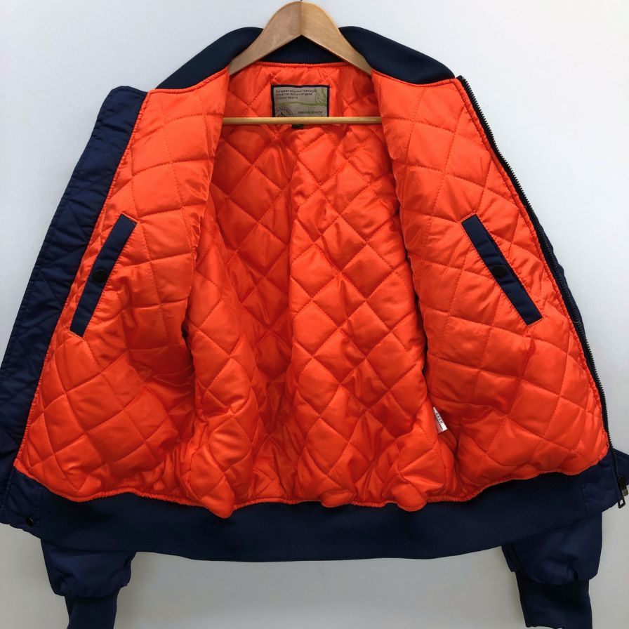 【美品】　ホグロフス　ma1 ボンバー　ジャケット　中綿　ネイビー Alpha Industries 送料無料 アルファ インダストリーズ