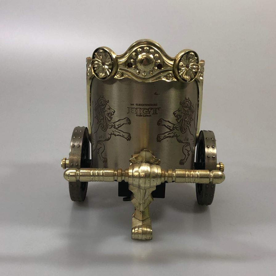 ビッグT ボトルケース ショットグラス4個付き オルゴール ゴールド BIGT【AFI26】【中古】